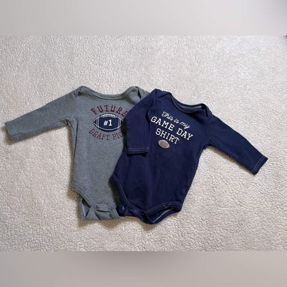HB Football Onesies 3-6 Months